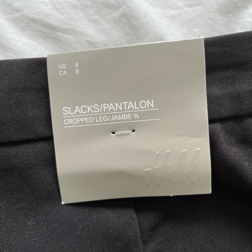 Black H&M Slacks Cropped Leg